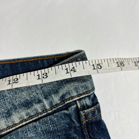 Banana Republic Premium Denim Cropped Flare Jeans Size 25 Normcore Classic - Picture 7 of 11